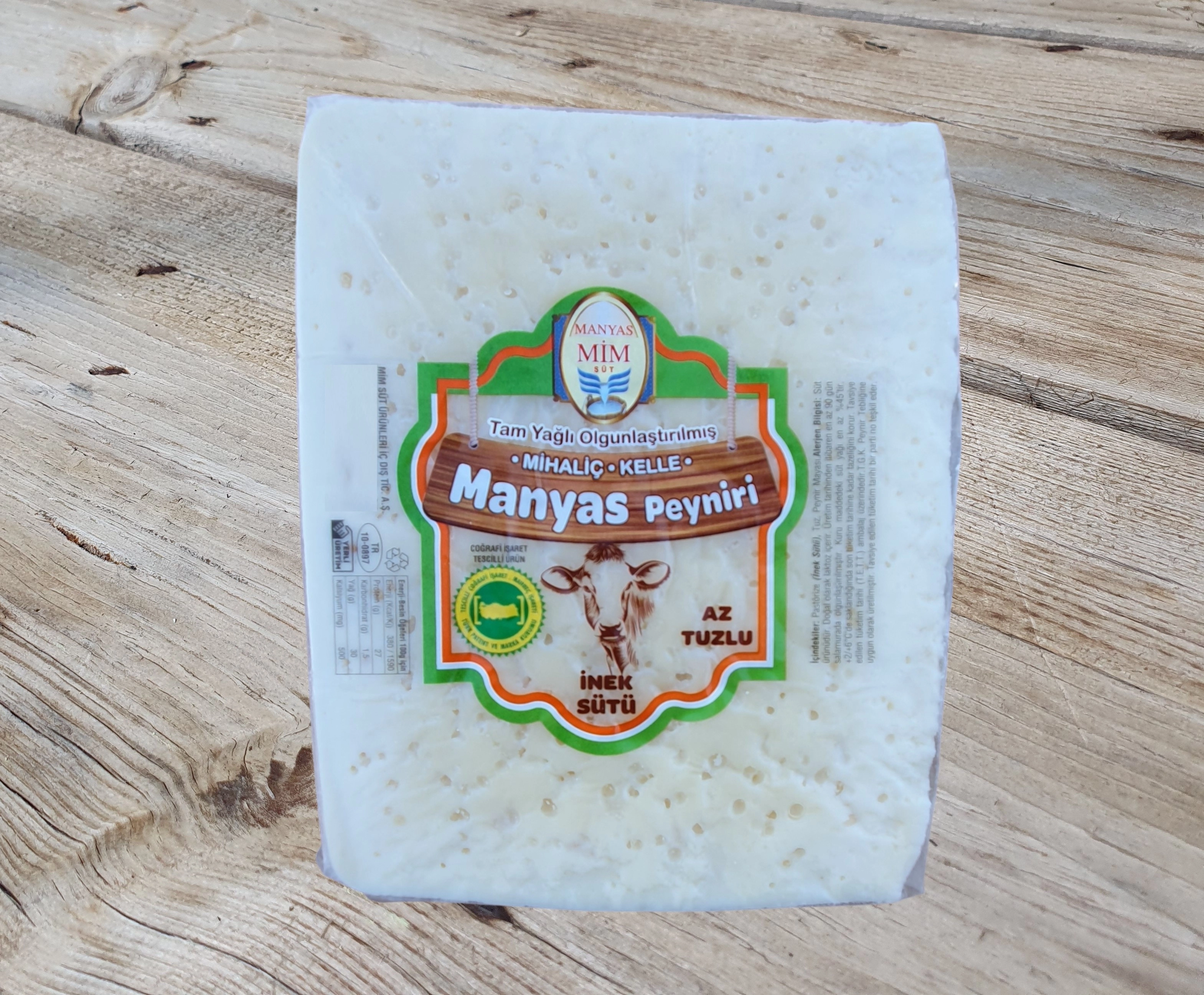 Manyas Kelle Peyniri Az Tuzlu 1 Kg